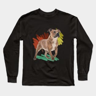 The Staffordshire Bull Terrier Long Sleeve T-Shirt